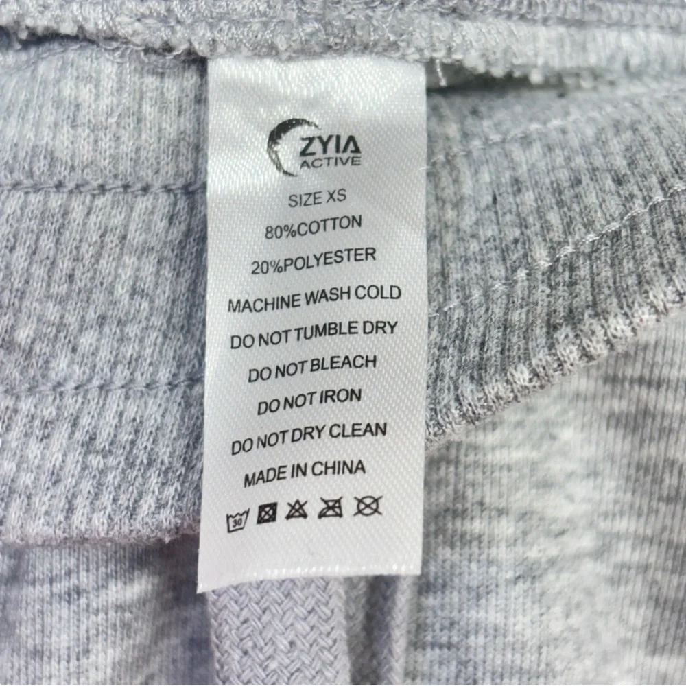 Zyia Take Me Everywhere Gray Casual Activewear Cotton Blend Skirt NWT Womens XS
